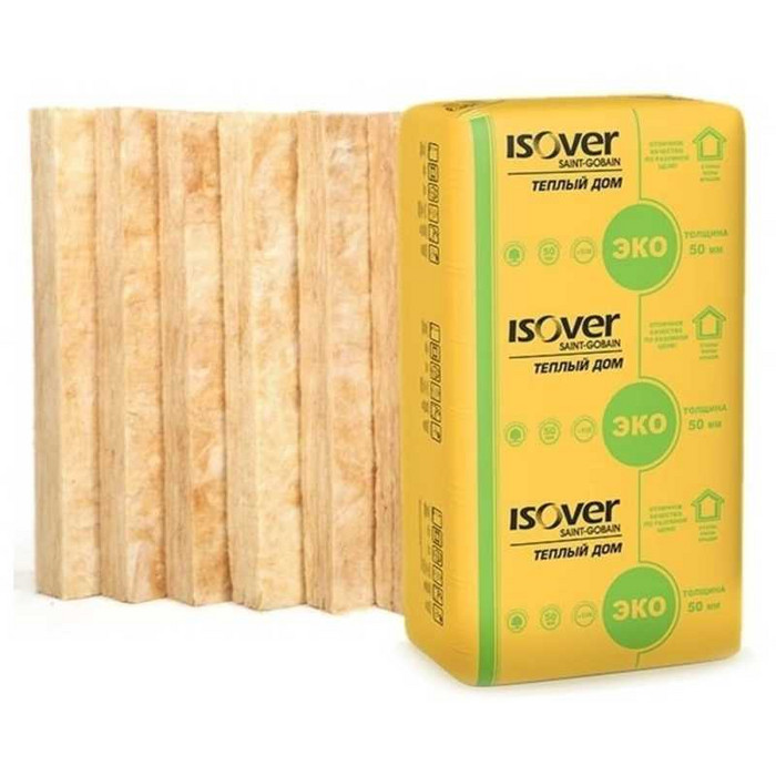 Утеплитель Isover Изовер Тёплый Дом Плита 50х610х1170 в Парголово